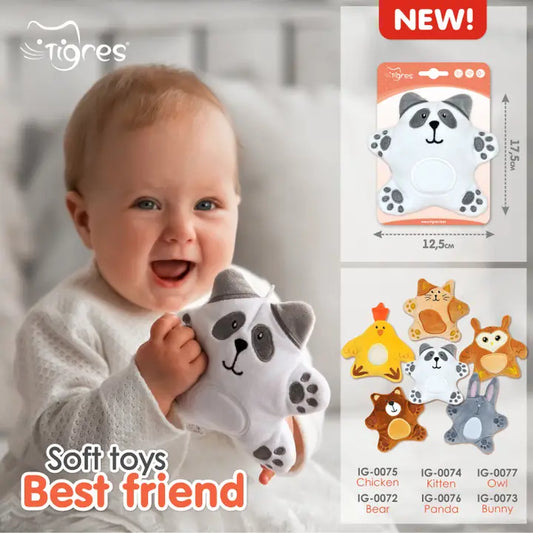 "Best Friend", Tigres Soft toy for babies from 0+ months BEAR