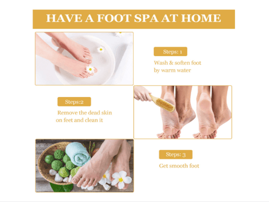 DOUBLE SIDED PUMICE STONE FOOT EXFOLIATOR & SCRUBBER