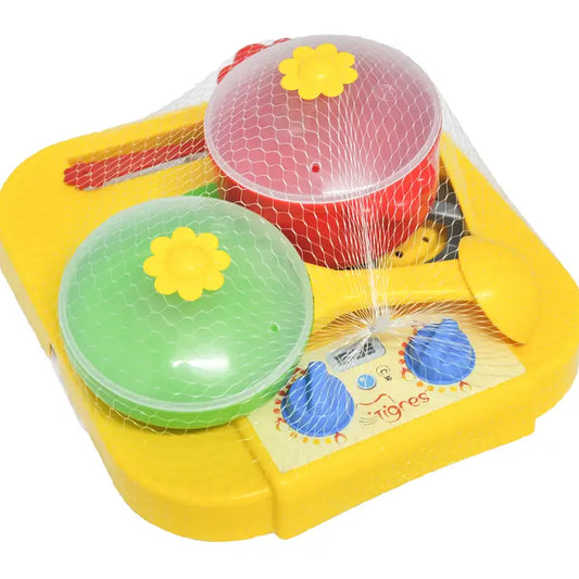 Dinner Set "Chamomile" with kitchen, Dish Set Play, Tigres