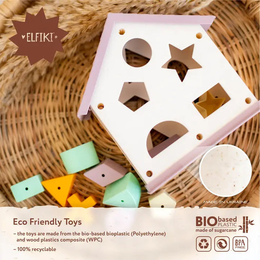 Eco Shape Sorter Magic House, Elfiki