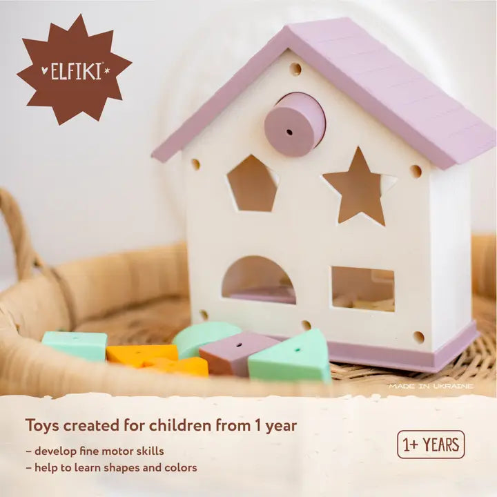 Eco Shape Sorter Magic House, Elfiki
