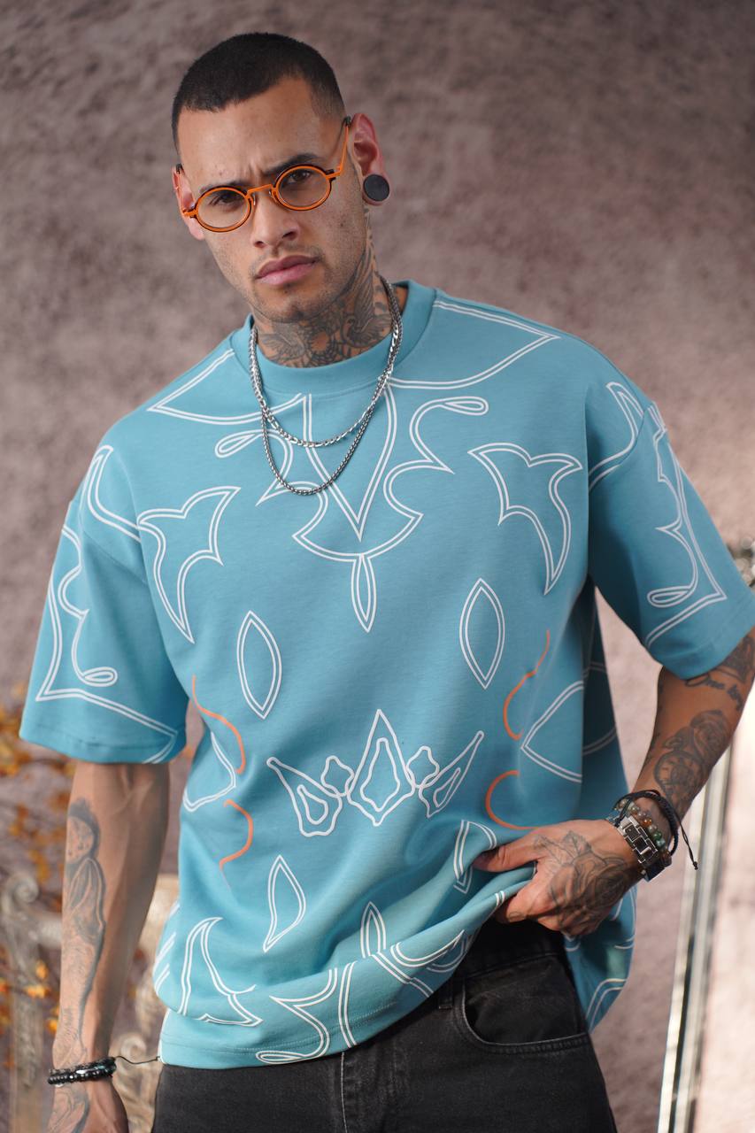 Deftlouwear Digital Print Rayon Shirt - Men's Short Sleeve Beach Shirt - Lightweight Summer Top