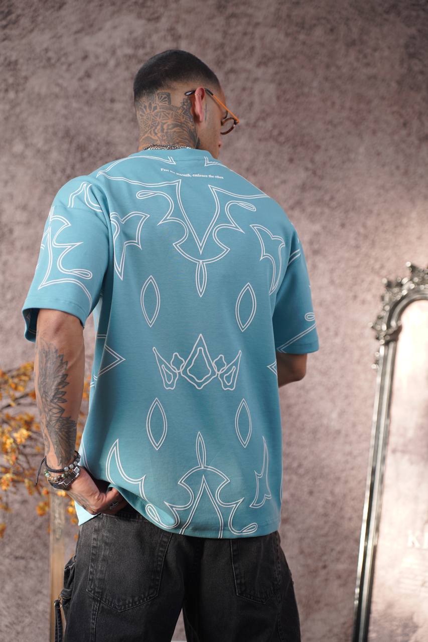 Deftlouwear Digital Print Rayon Shirt - Men's Short Sleeve Beach Shirt - Lightweight Summer Top