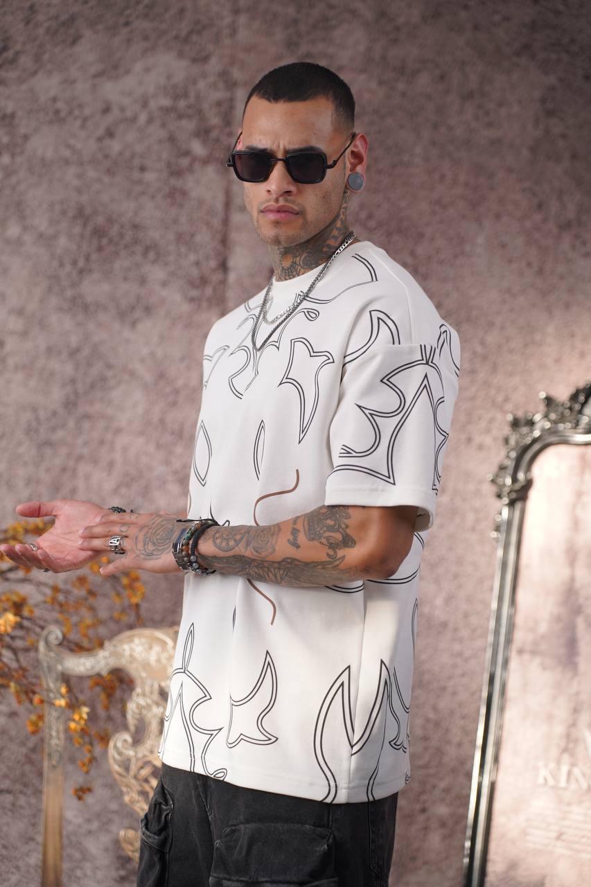 Deftlouwear Digital Print Rayon Shirt - Men's Short Sleeve Beach Shirt - Lightweight Summer Top