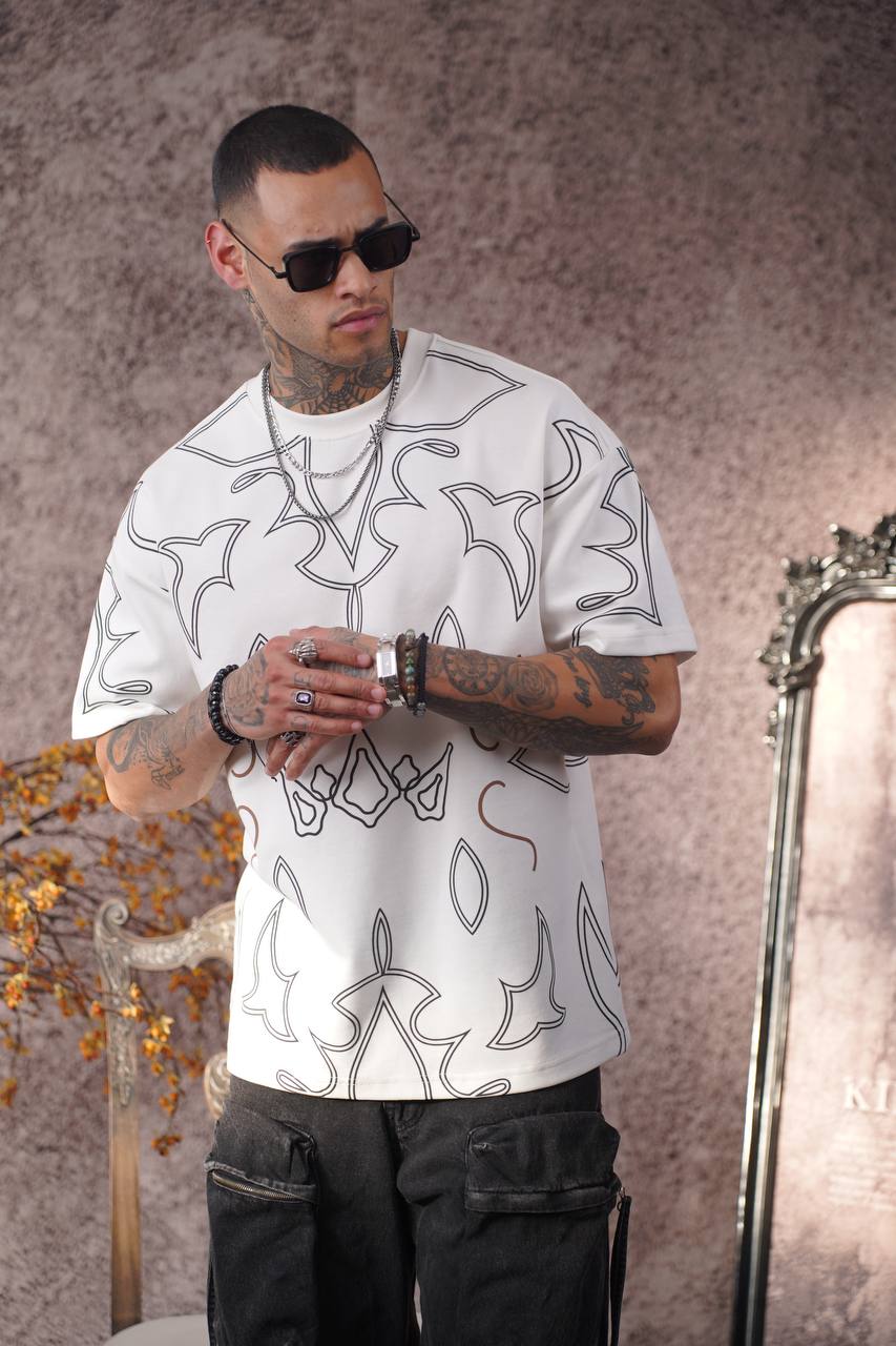 Deftlouwear Digital Print Rayon Shirt - Men's Short Sleeve Beach Shirt - Lightweight Summer Top