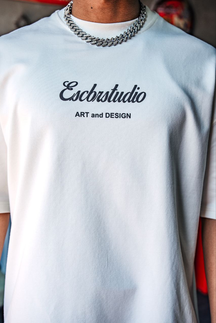Escbrstudio Graphic Cotton Tee / Chill Now Art Design T-Shirt