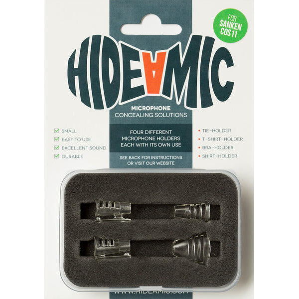 Hide-A-Mic COS11 Set 4 different holders (Beige, White, Clear, Black, Grey)