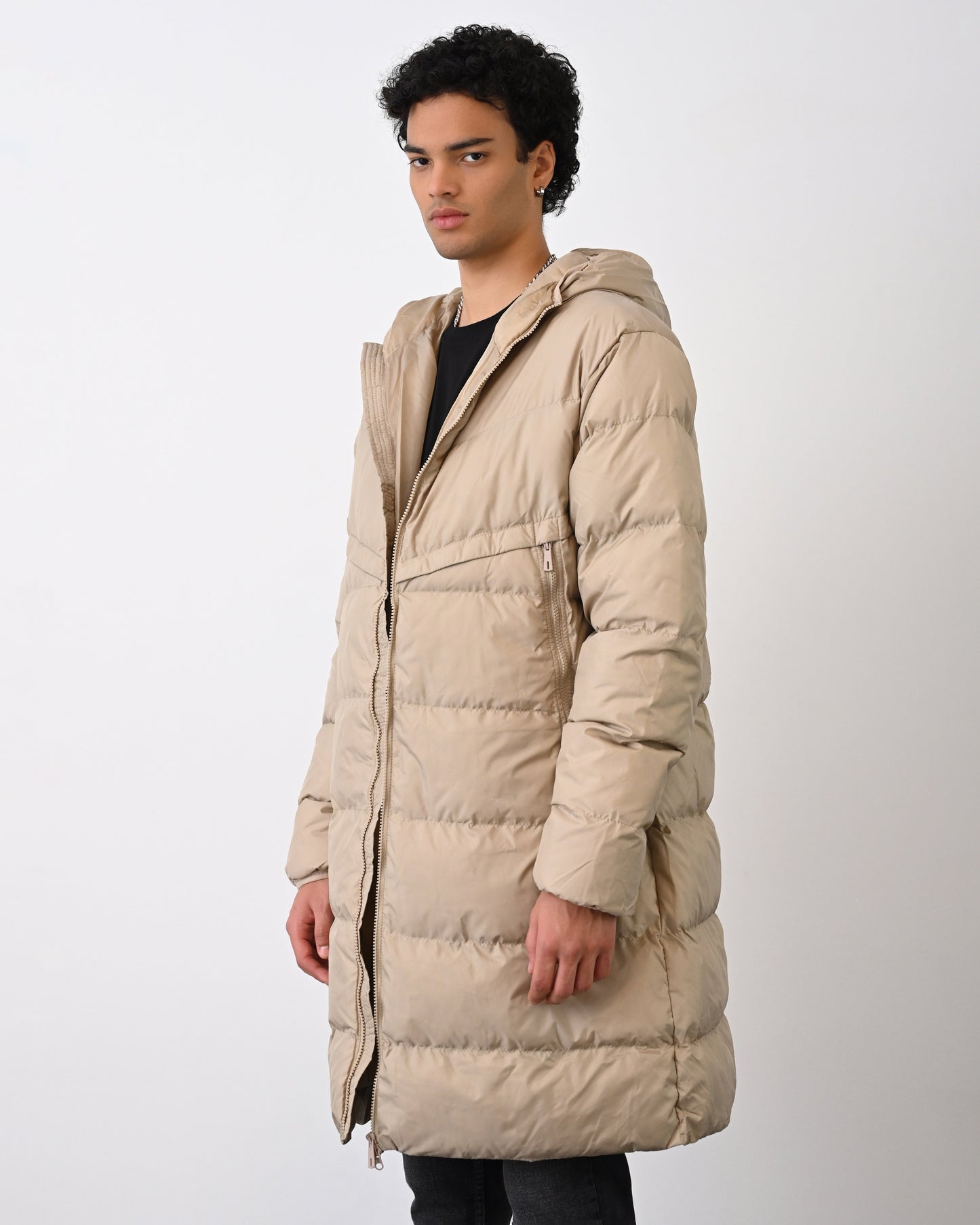 Men's Long Winter Coat – Fleece Lined