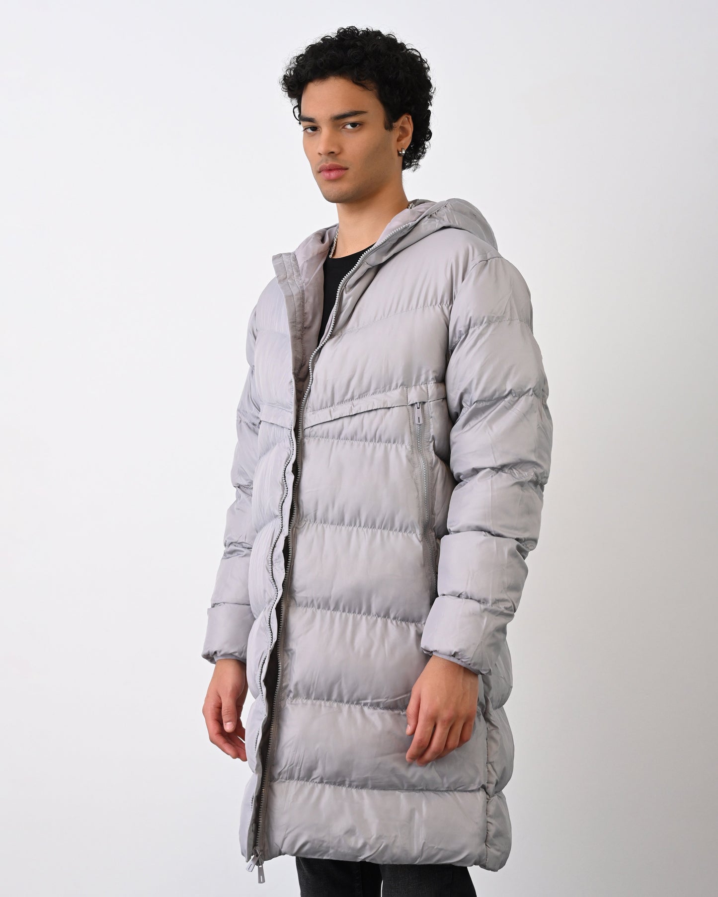 Men's Long Winter Coat – Fleece Lined