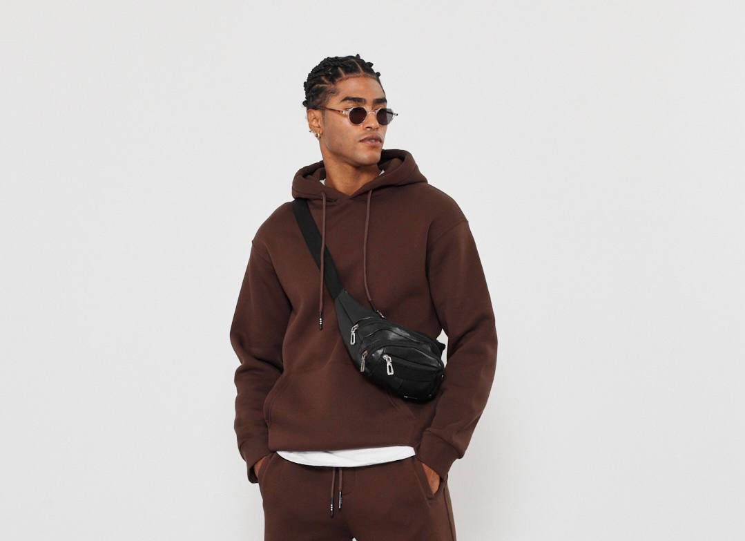 Oversized Hoodie Sweatshirt in Solid Color