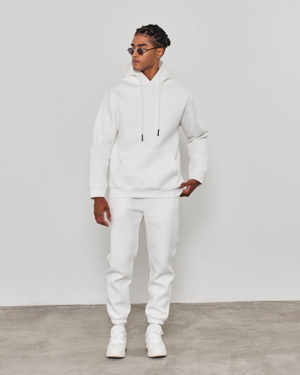 Oversized Hoodie Sweatshirt in Solid Color