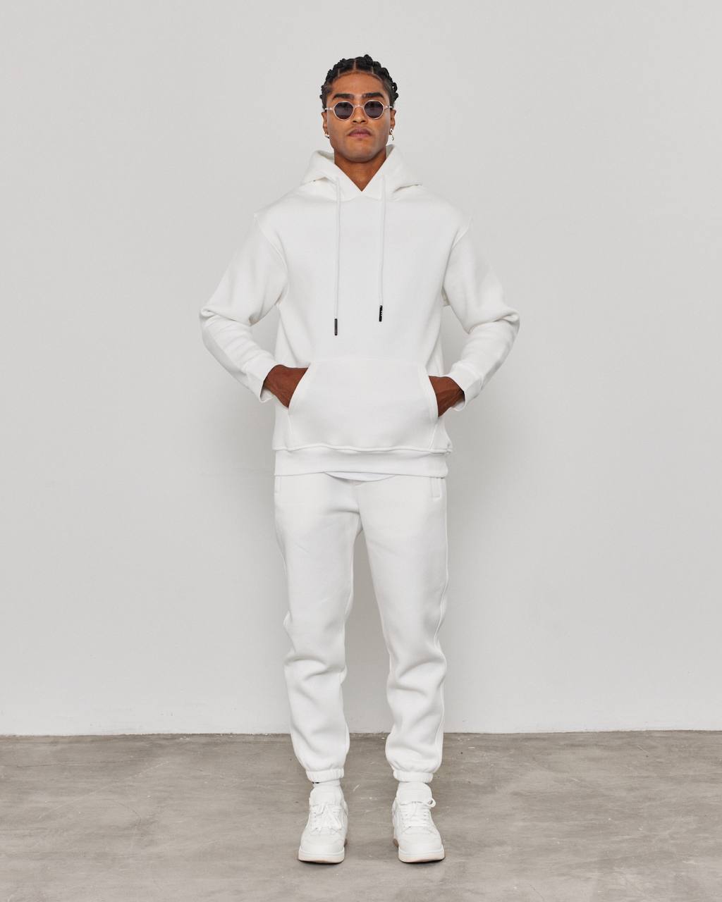 Oversized Hoodie Sweatshirt in Solid Color
