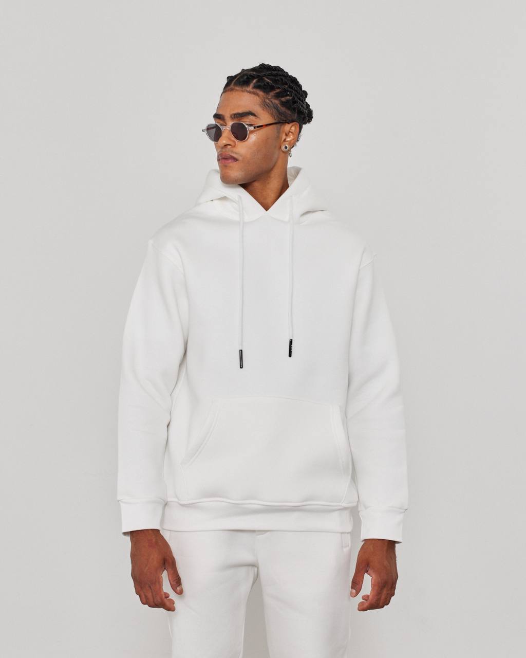 Oversized Hoodie Sweatshirt in Solid Color