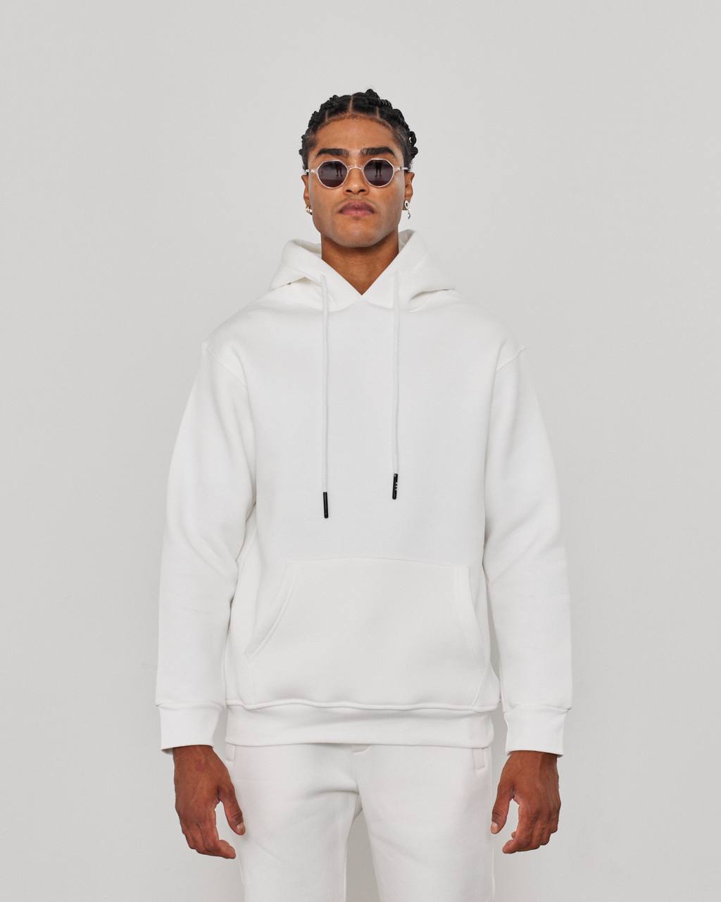 Oversized Hoodie Sweatshirt in Solid Color