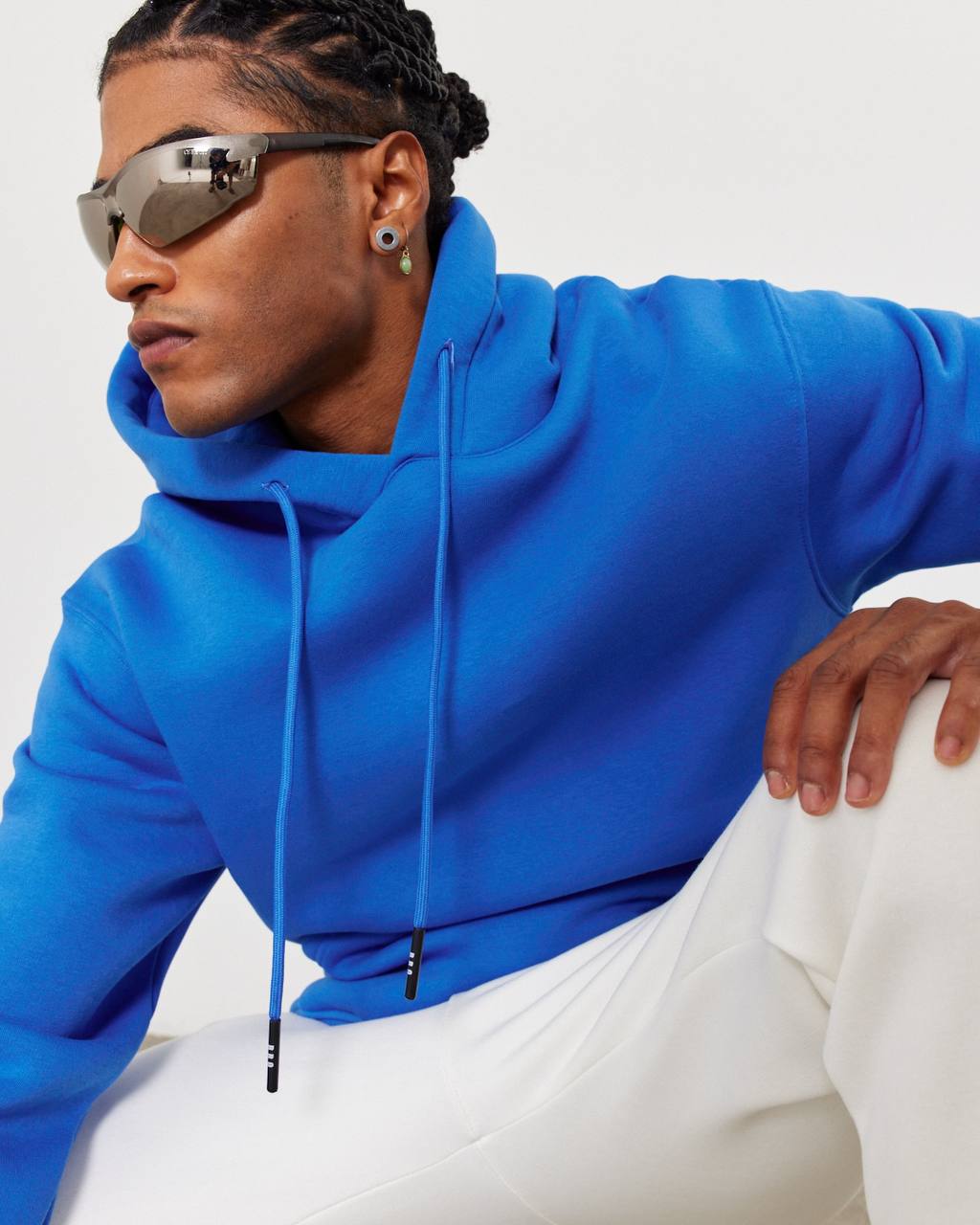 Oversized Hoodie Sweatshirt in Solid Color