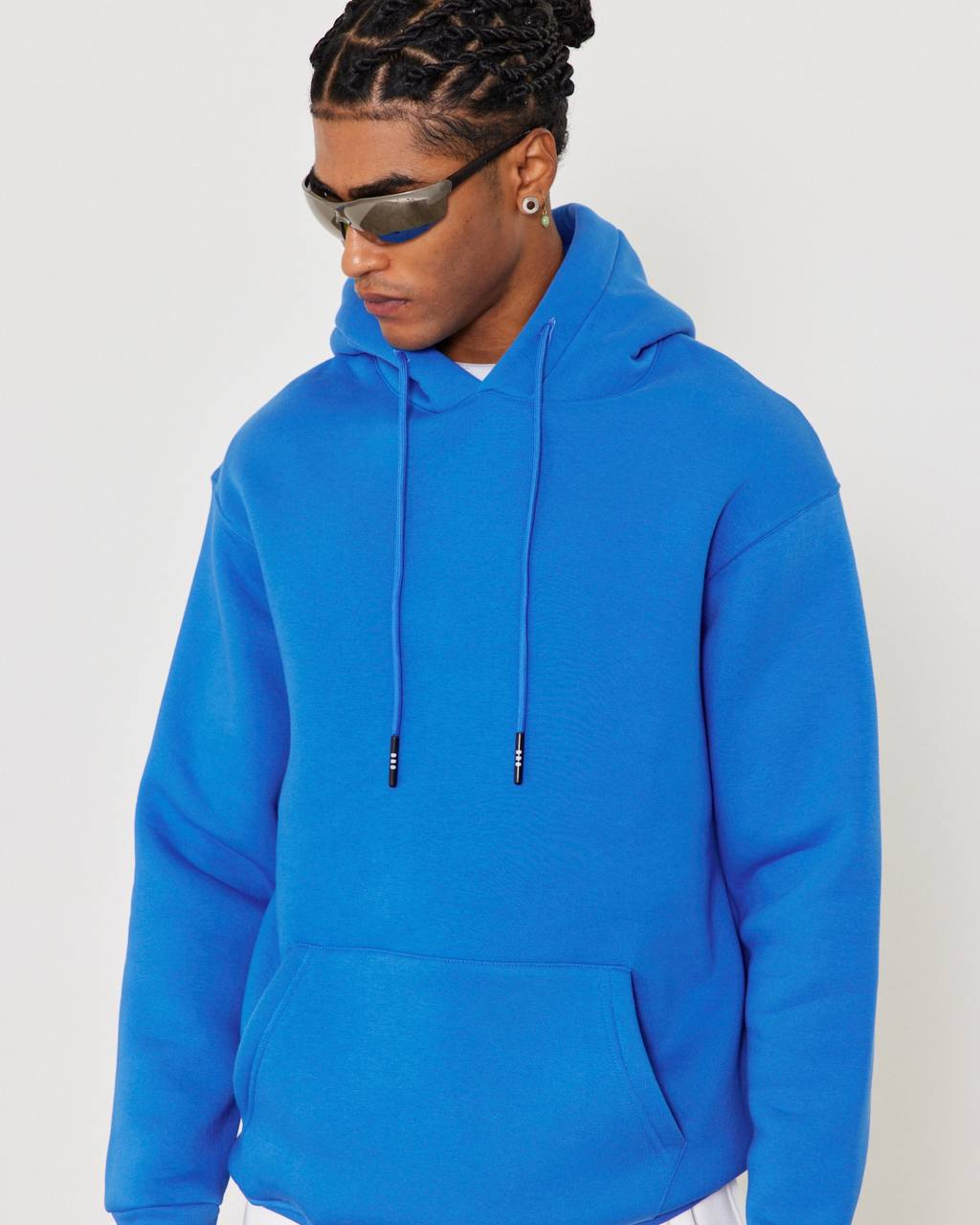 Oversized Hoodie Sweatshirt in Solid Color