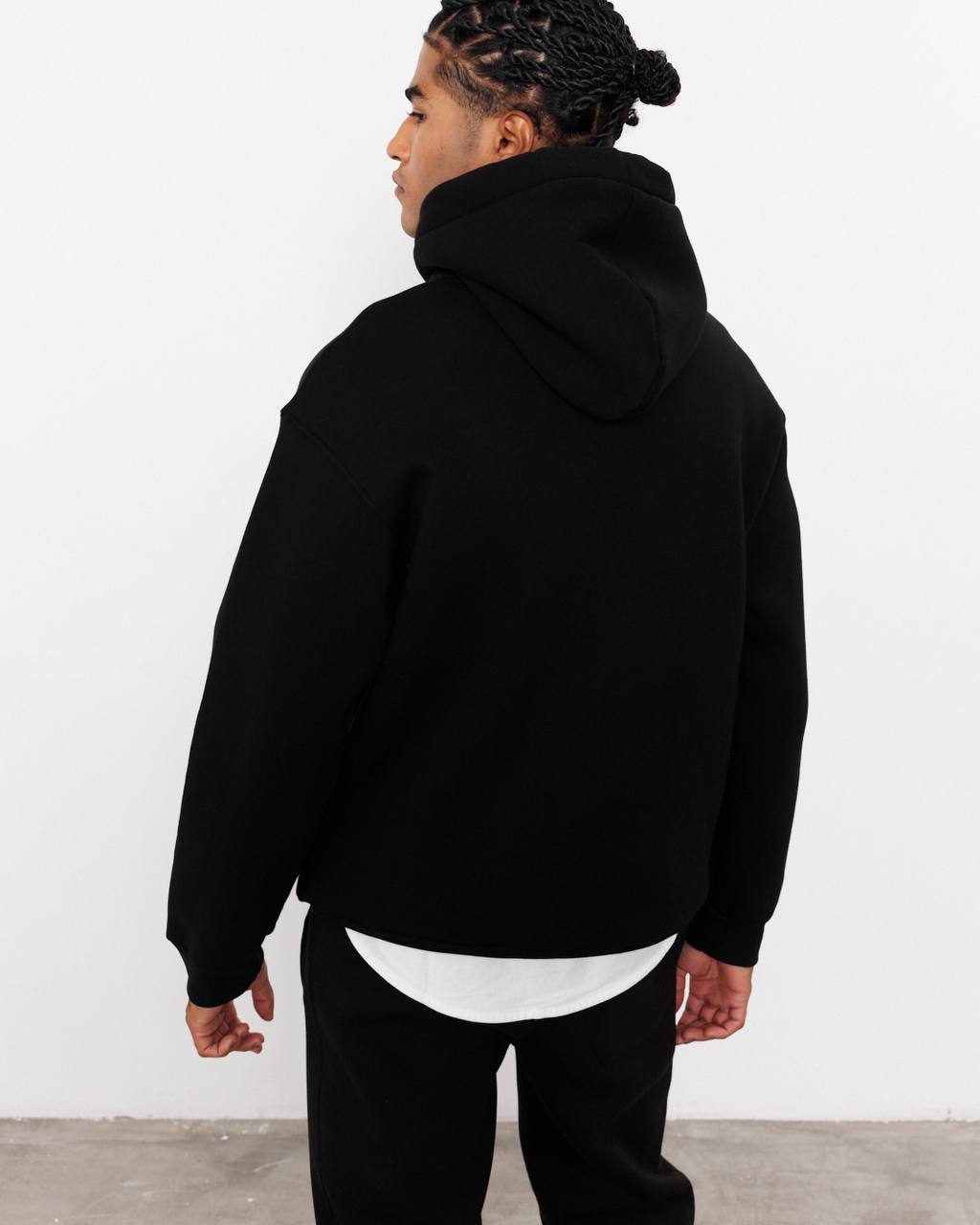 Oversized Hoodie Sweatshirt in Solid Color