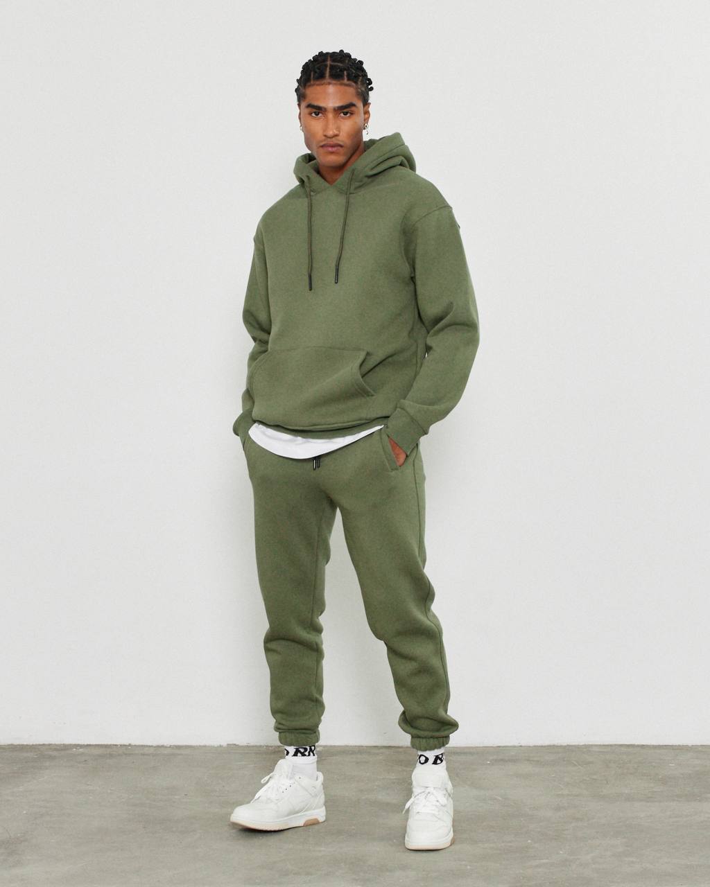 Oversized Hoodie Sweatshirt in Solid Color