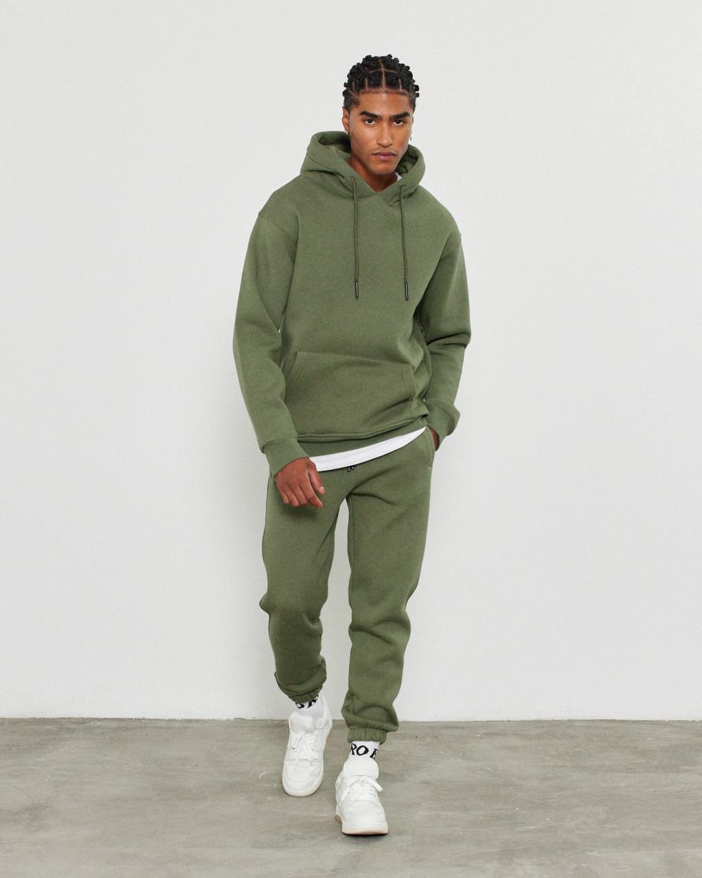 Oversized Hoodie Sweatshirt in Solid Color
