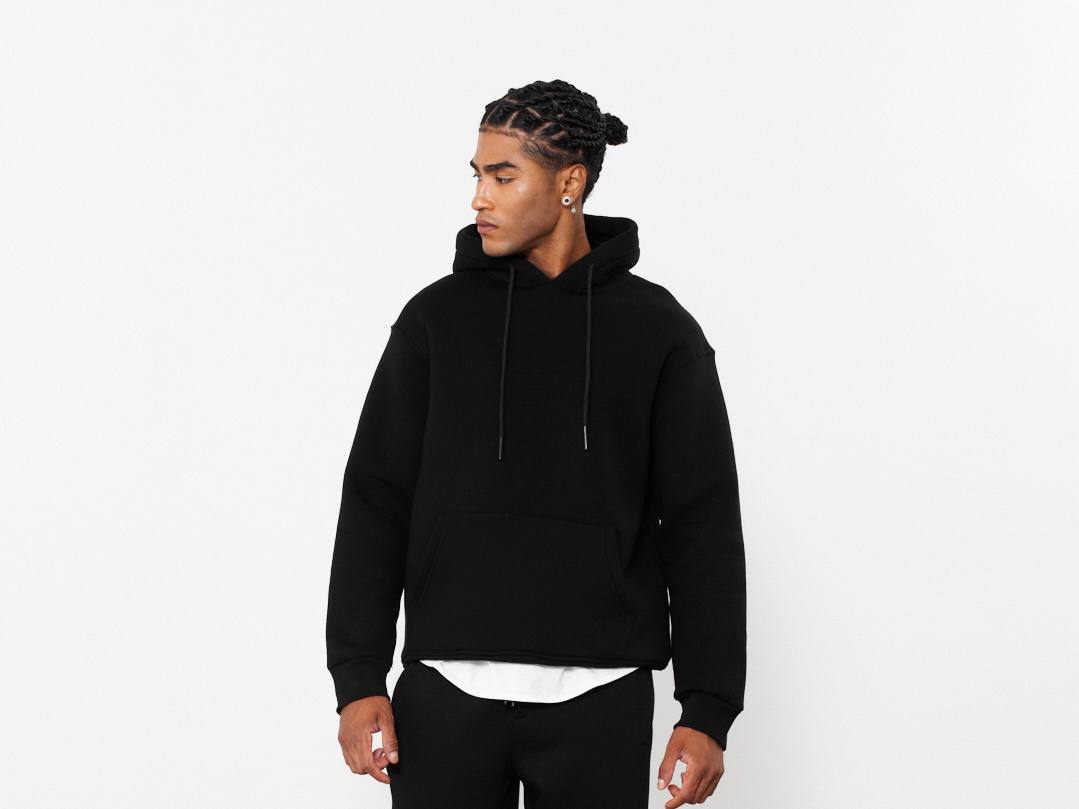 Oversized Hoodie Sweatshirt in Solid Color