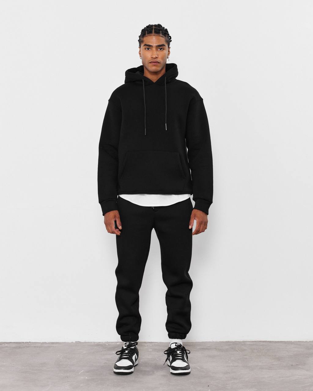 Oversized Hoodie Sweatshirt in Solid Color