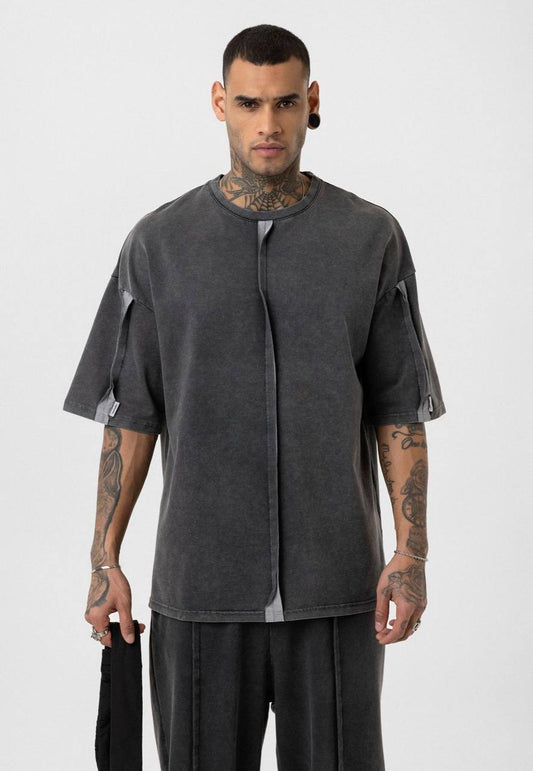 Vintage Washed Look Oversized Tracksuit Set