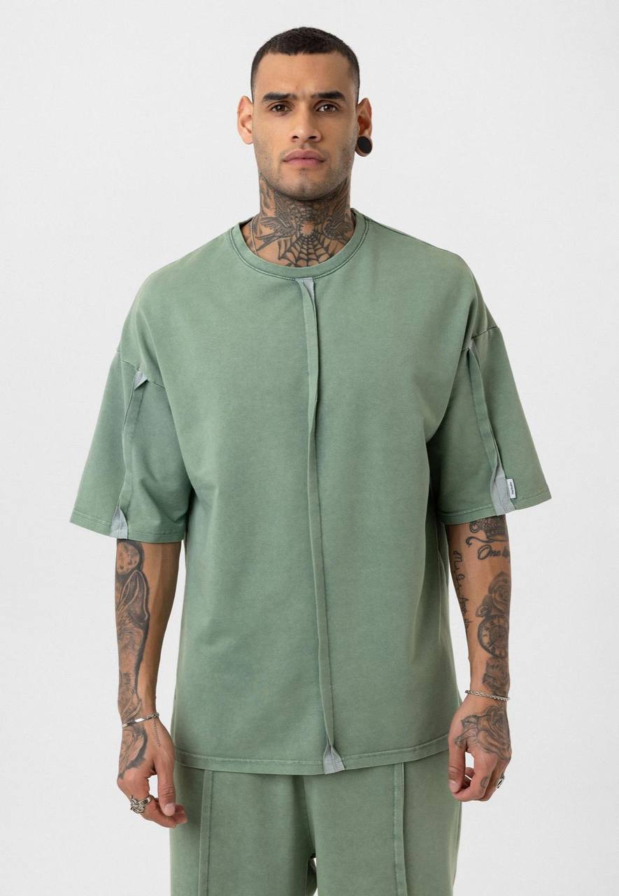 Vintage Washed Look Oversized Tracksuit Set