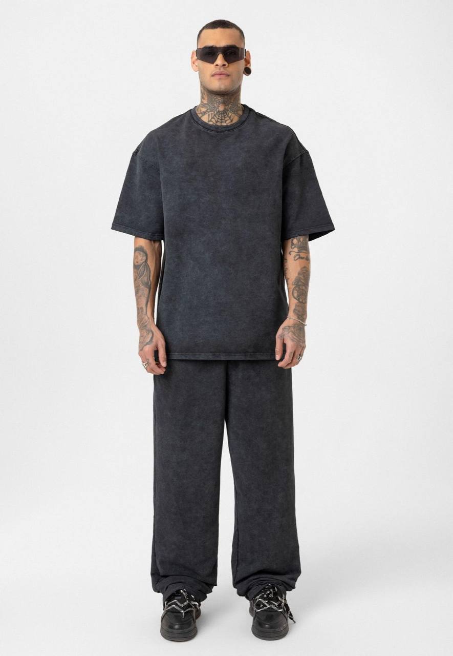 Oversized Washed Tracksuit Set