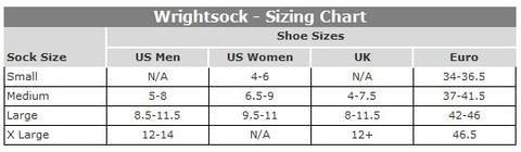 WrightSock Men's Stride Lo Single Pack, White/Grey Stripe (Small)