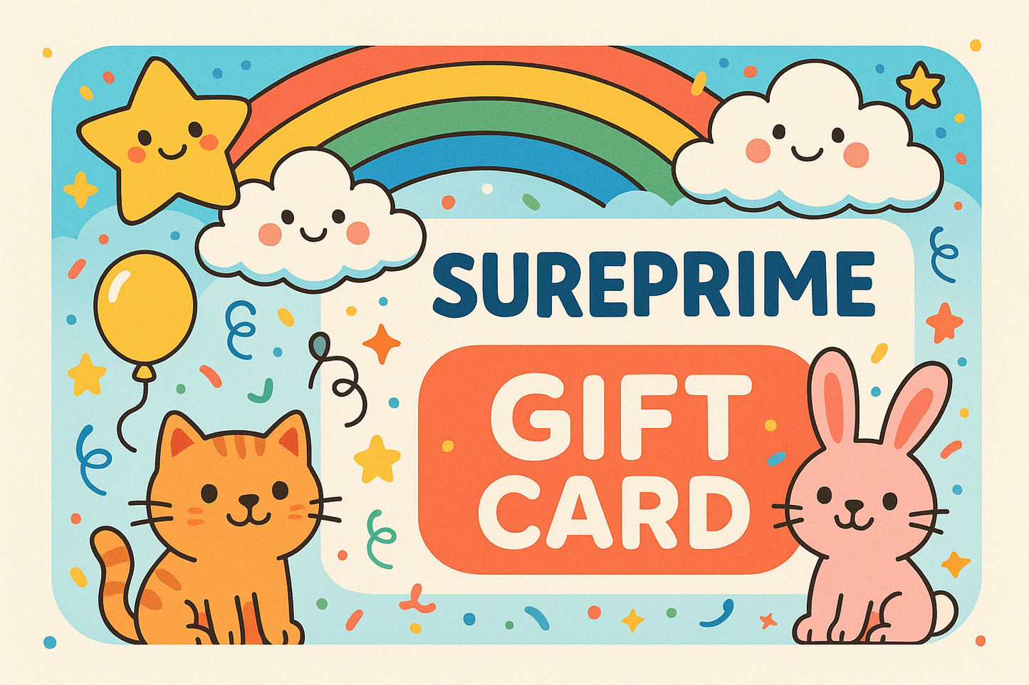Sureprime gift card for a child