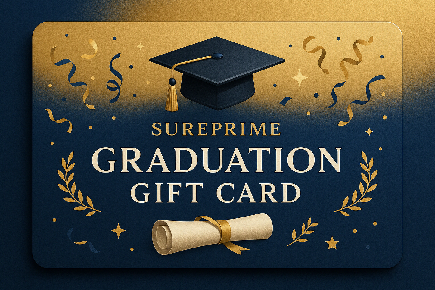 SUREPRIME GRAGUATION GIFT CARD