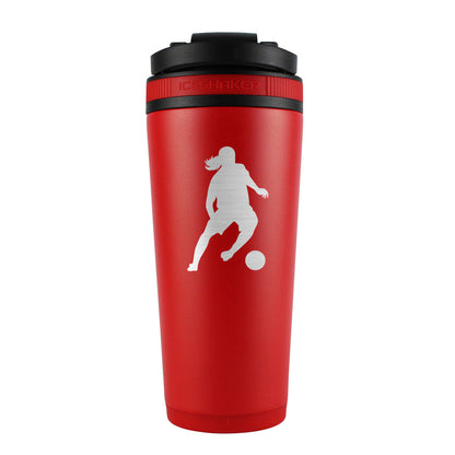 Custom Ronaldinho 26oz Ice Shaker - Red