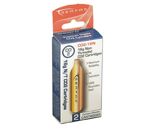 Serfas 16g Non-Threaded CO2 (2 pack)