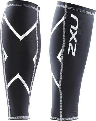 2XU Unisex Adult Compression Calf Guards (Black) XXS, XS, S, M, L, XL