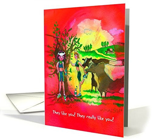 Far Gone Greetings Salty Runners : Funny Birthday card