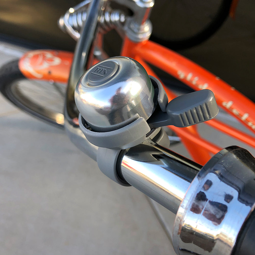 Aluminum-Multi Strike Handlebar Bell (Silver)