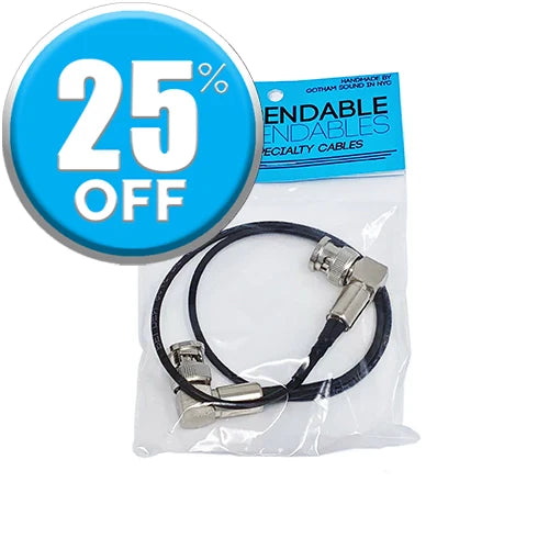 BNC RA to BNC RA Cable - 18" Length