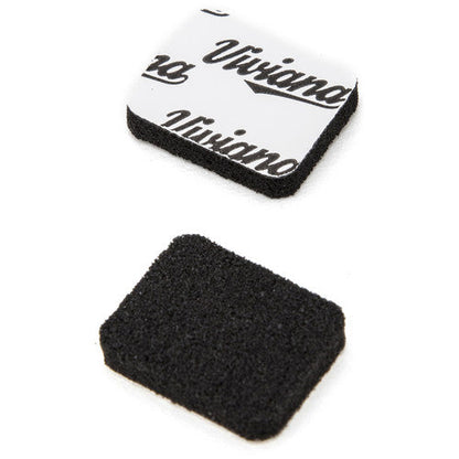 Viviana Pads Soft Foam Mounts for Lavalier Microphones - 12 and 30 Pack (Black, White)