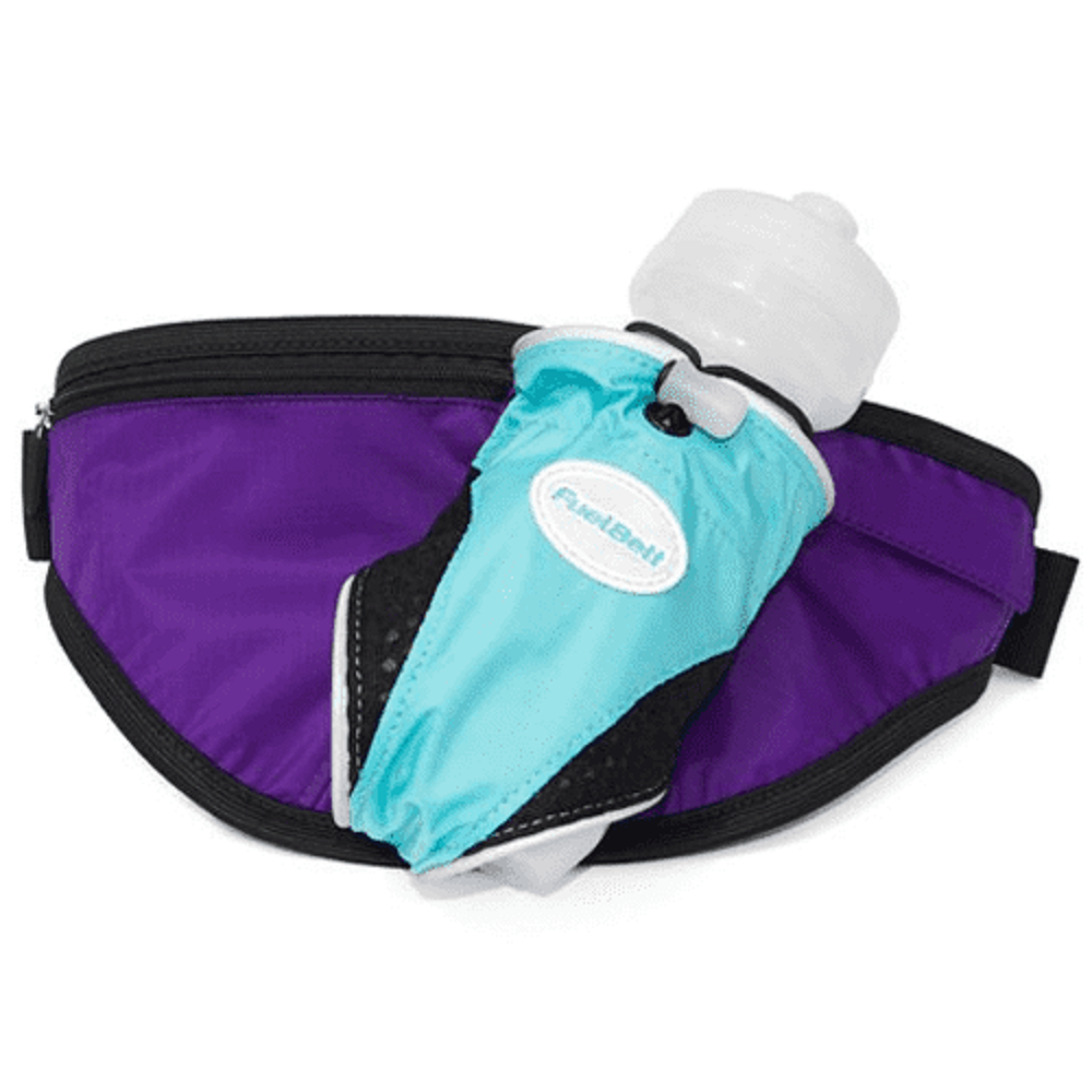 FuelBelt The Crush Water Bottle Carrier Waist Belt - Arctic Blue / Purple