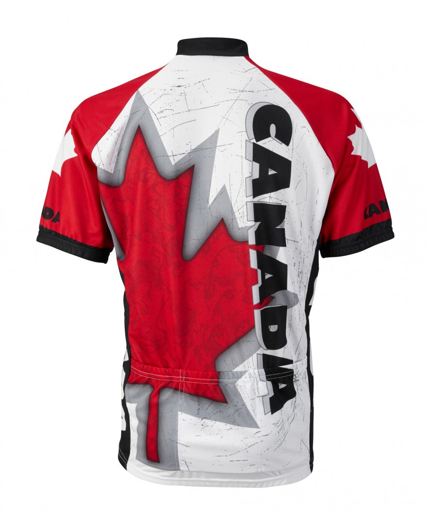 Canada Maple Leaf Men's Cycling Jersey (S, M, L, XL, 2XL, 3XL)