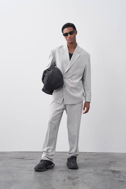 Classic Double Breasted Blazer Suit