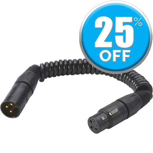 K-Tek XLR Coiled Cable XLRm to RA XLRf