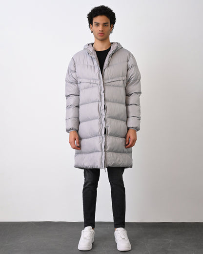 Men's Long Winter Coat – Fleece Lined