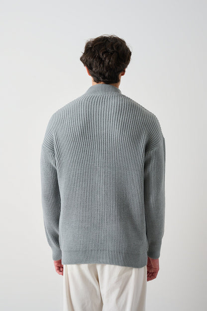 Men's Zippered Thessaloniki Knit Cardigan