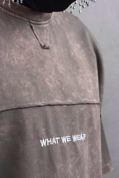 What We Wear Panel Oversize Cotton T-Shirt