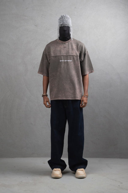 What We Wear Panel Oversize Cotton T-Shirt