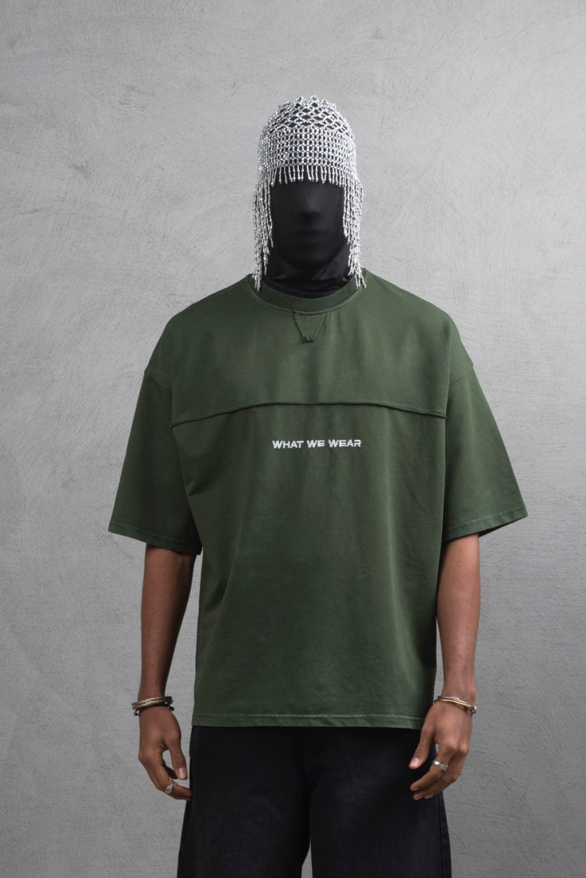 What We Wear Panel Oversize Cotton T-Shirt