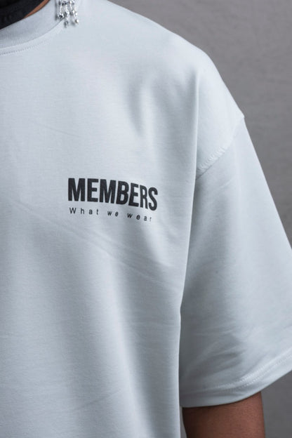 What We Wear MEMBERS Oversize Graphic Cotton T-Shirt – Unisex Streetwear