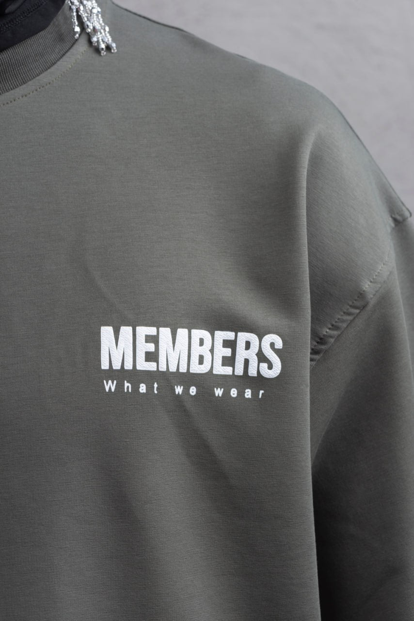 What We Wear MEMBERS Oversize Graphic Cotton T-Shirt – Unisex Streetwear