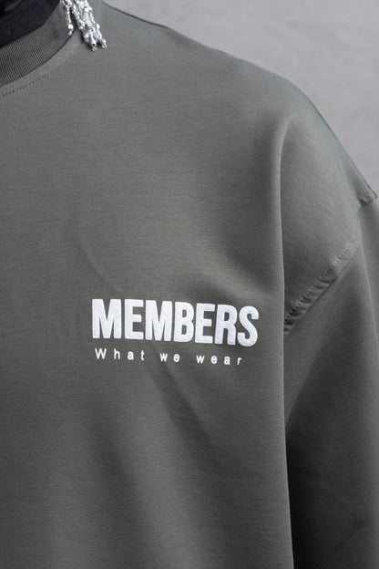 What We Wear MEMBERS Oversize Graphic Cotton T-Shirt – Unisex Streetwear
